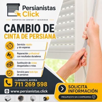 Cambiar cinta de persiana Madrid